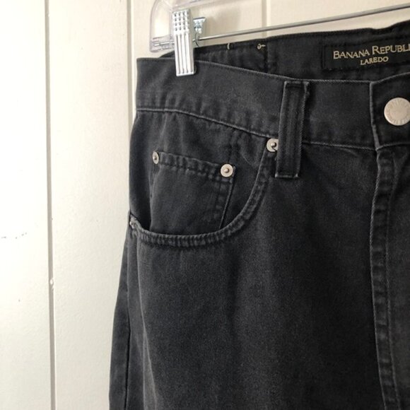 Banana Republic Laredo Mens Black Jeans Size 32R - Picture 3 of 10